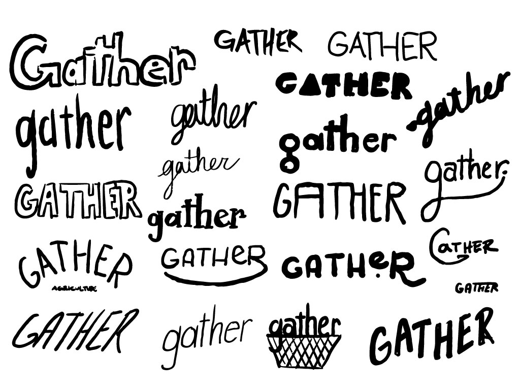 series of logo sketches