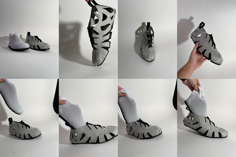 series of footwear prototype images